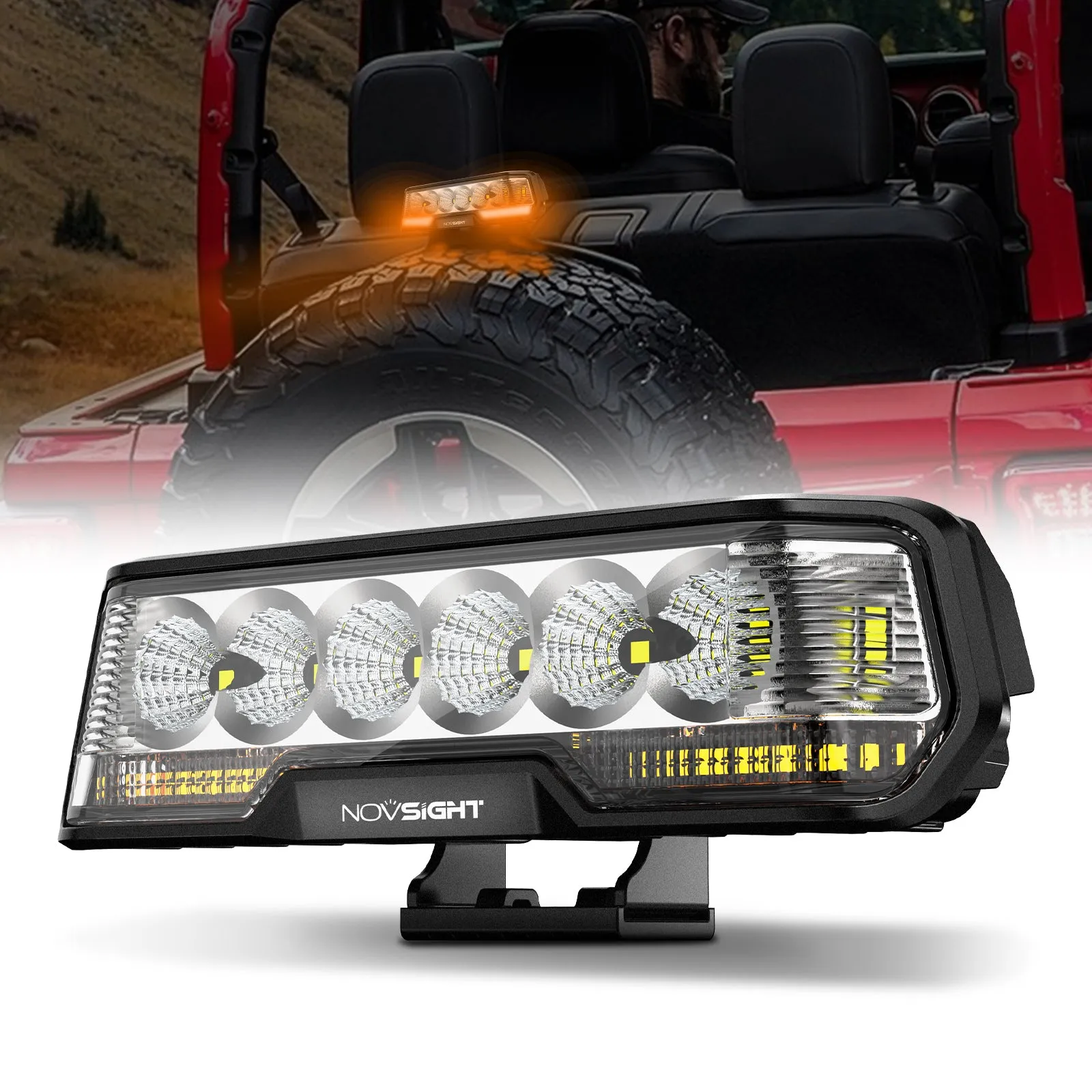 Rock Series | 6 Inch LED Third Brake Light Bar Flood Beam