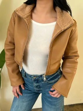 Samantha Leather Jacket (Camel)