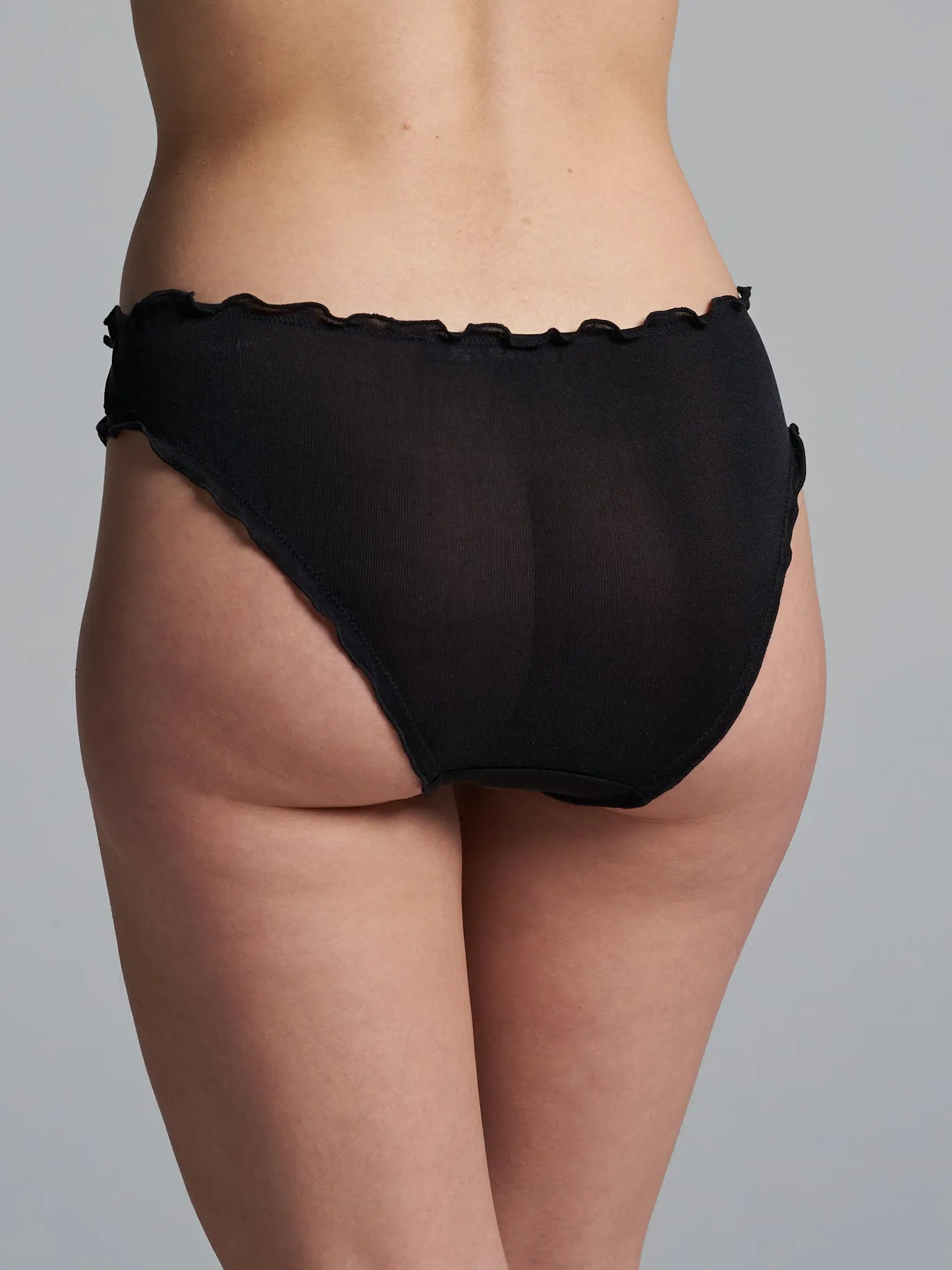 Sheer Pantie | Silk 2-pack - Black