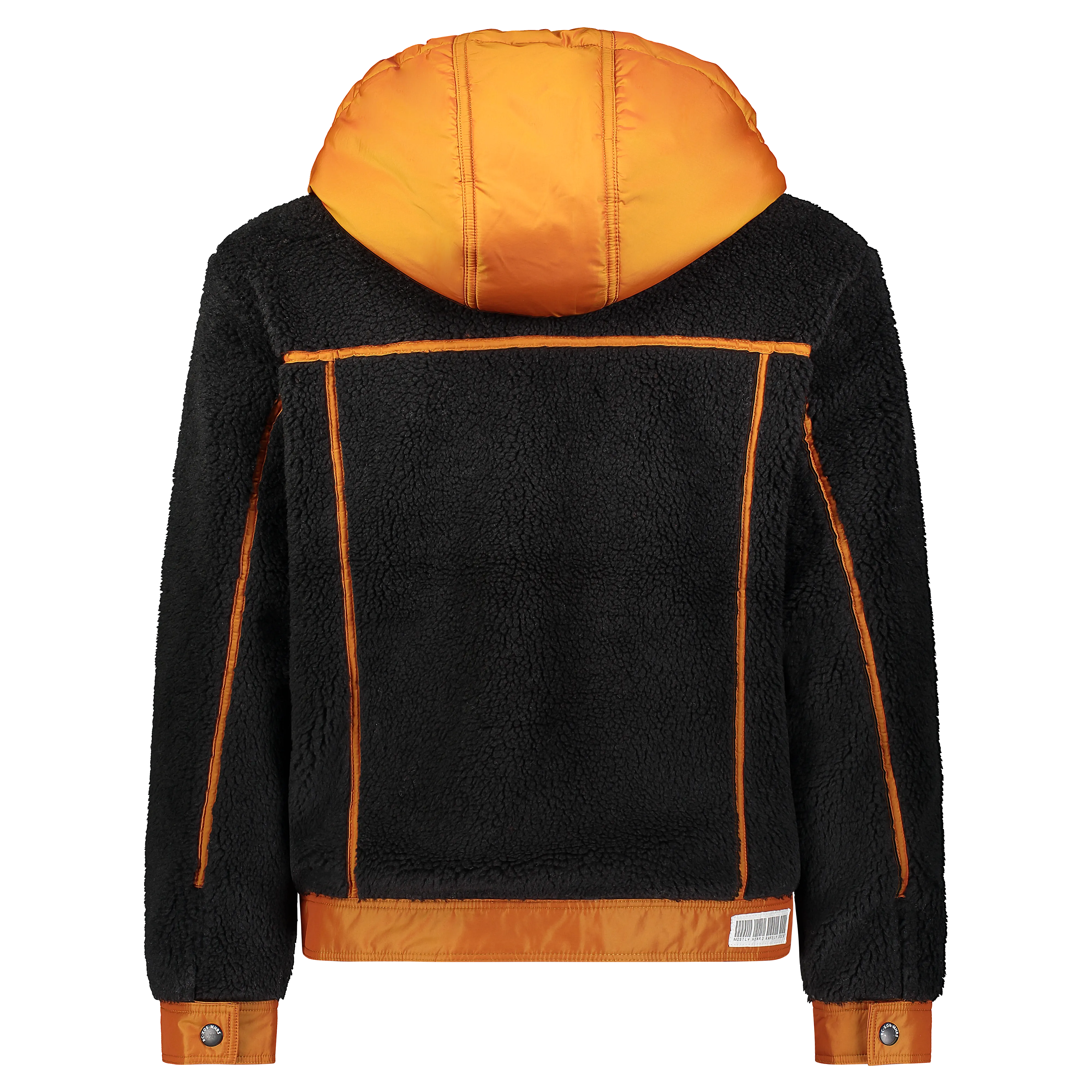 SHERPA TRUCKER JACKET BLACK/ORANGE