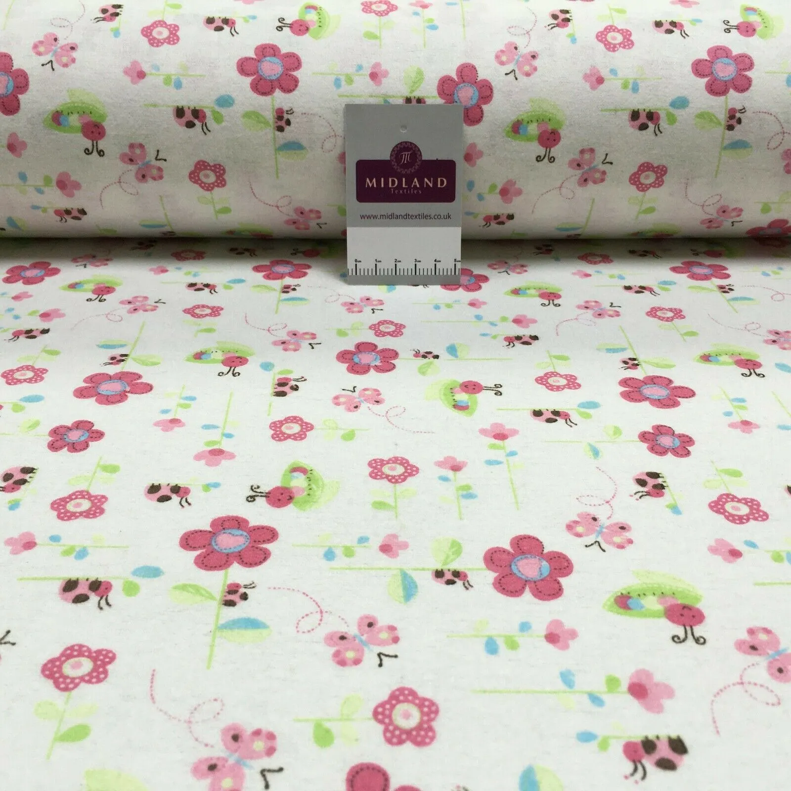 Soft Brushed cotton Winceyette Printed Fabric Many designs M1488