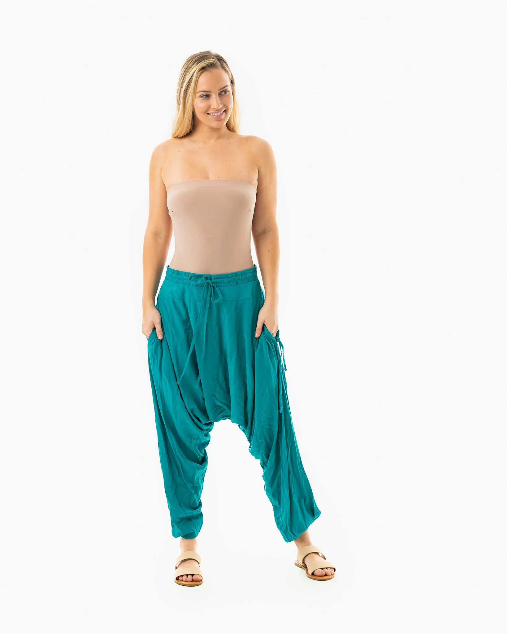 Solid Savannah Harem Pants