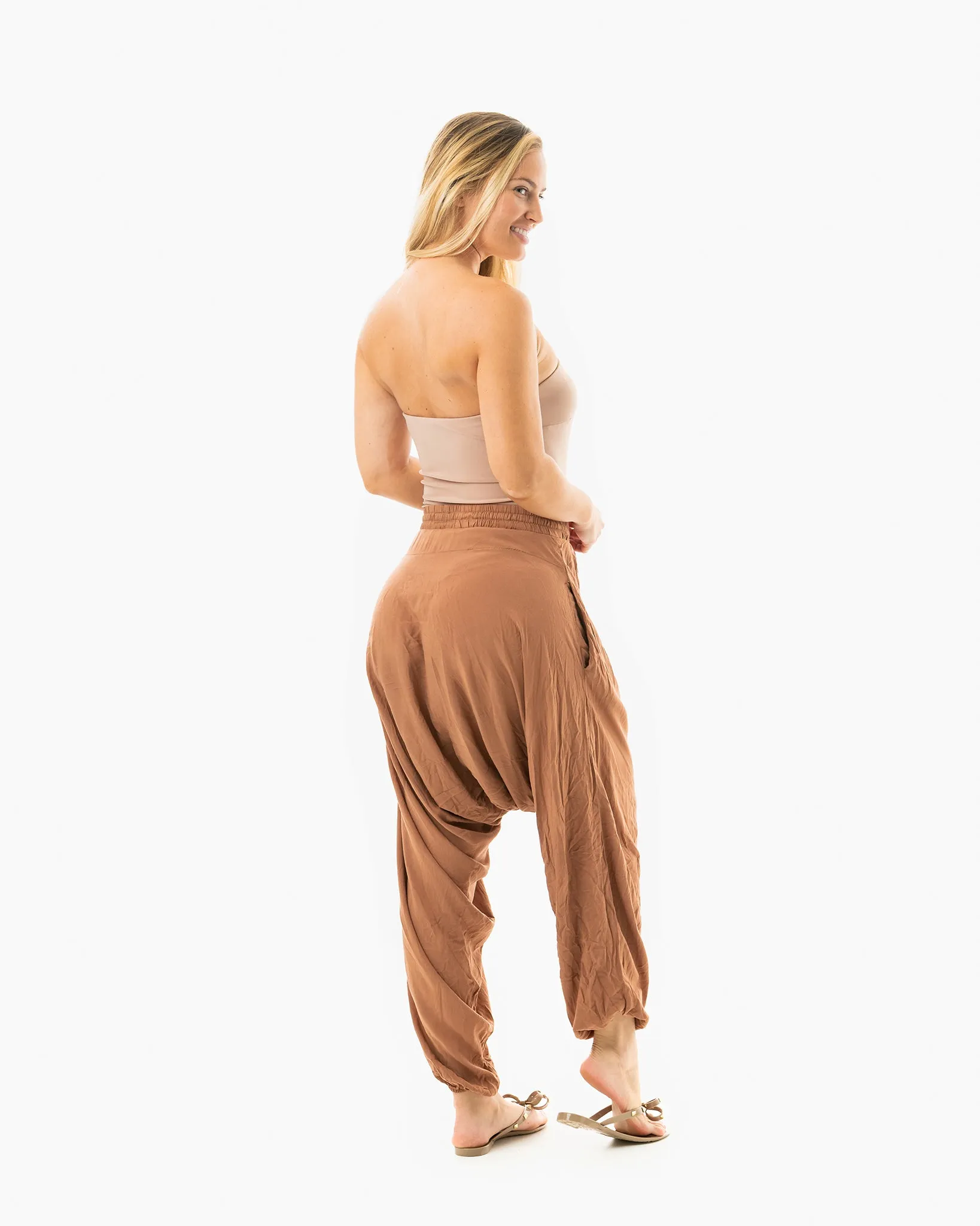 Solid Savannah Harem Pants