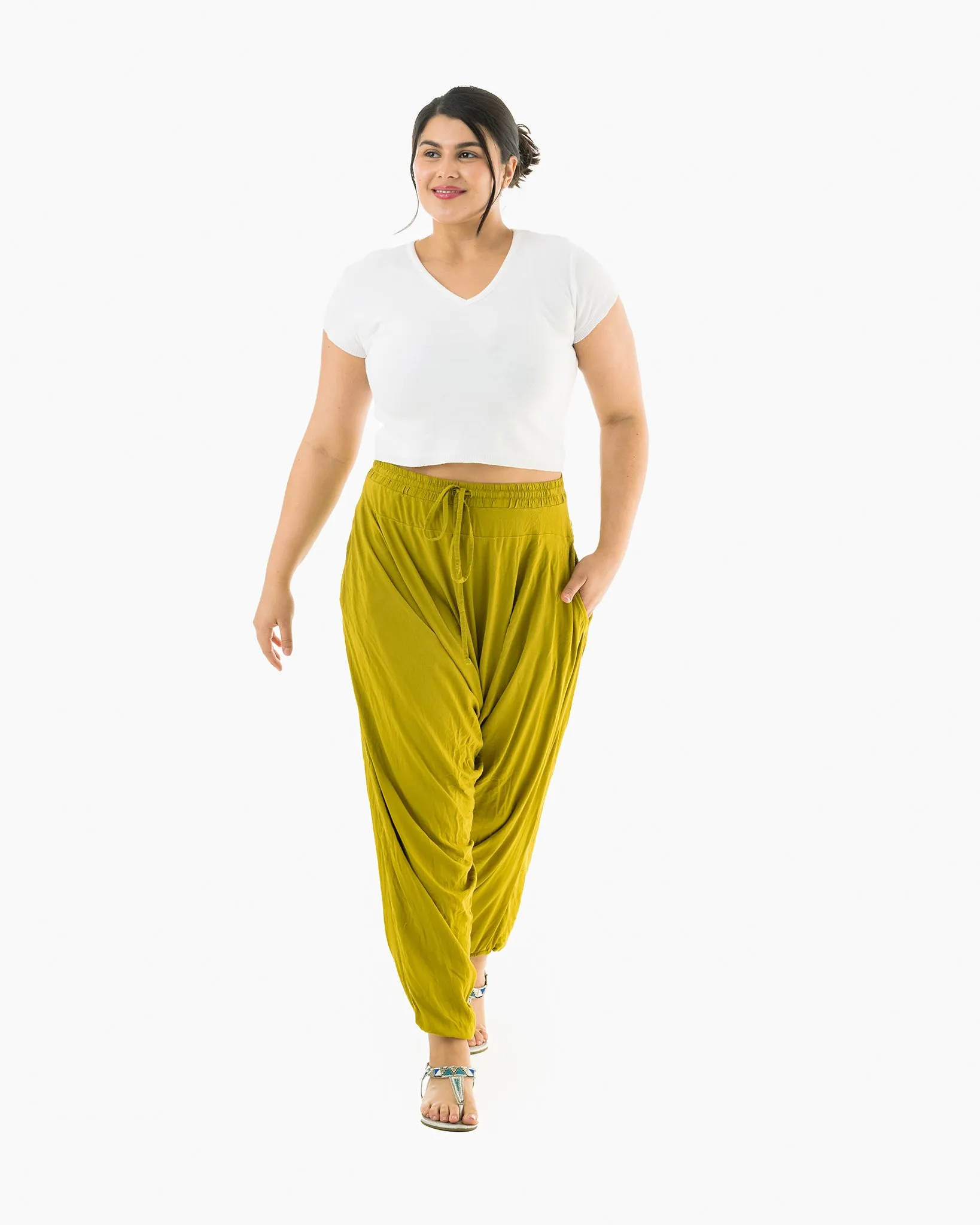 Solid Savannah Harem Pants