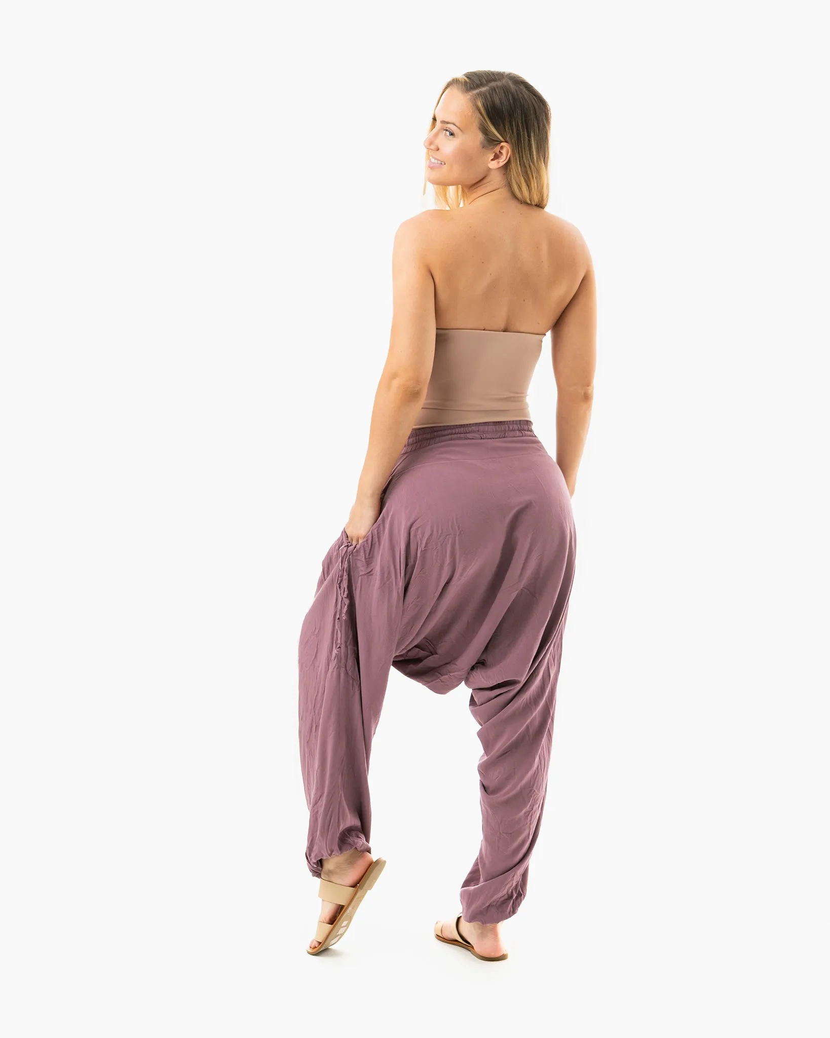 Solid Savannah Harem Pants