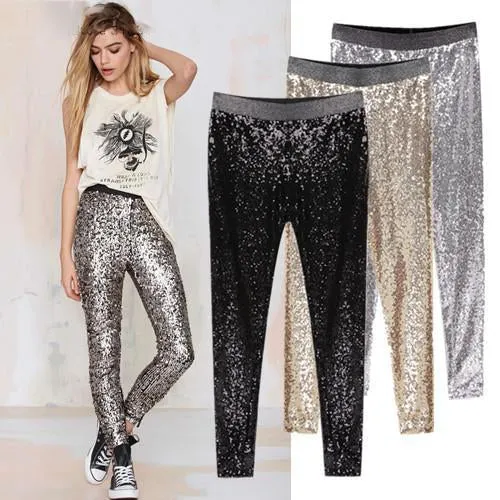 Sparkle Metallic Shinning Full Sequined Pants