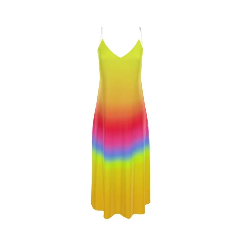 Spectral Ombre Slip Dress