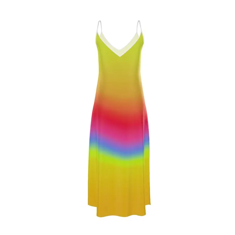 Spectral Ombre Slip Dress