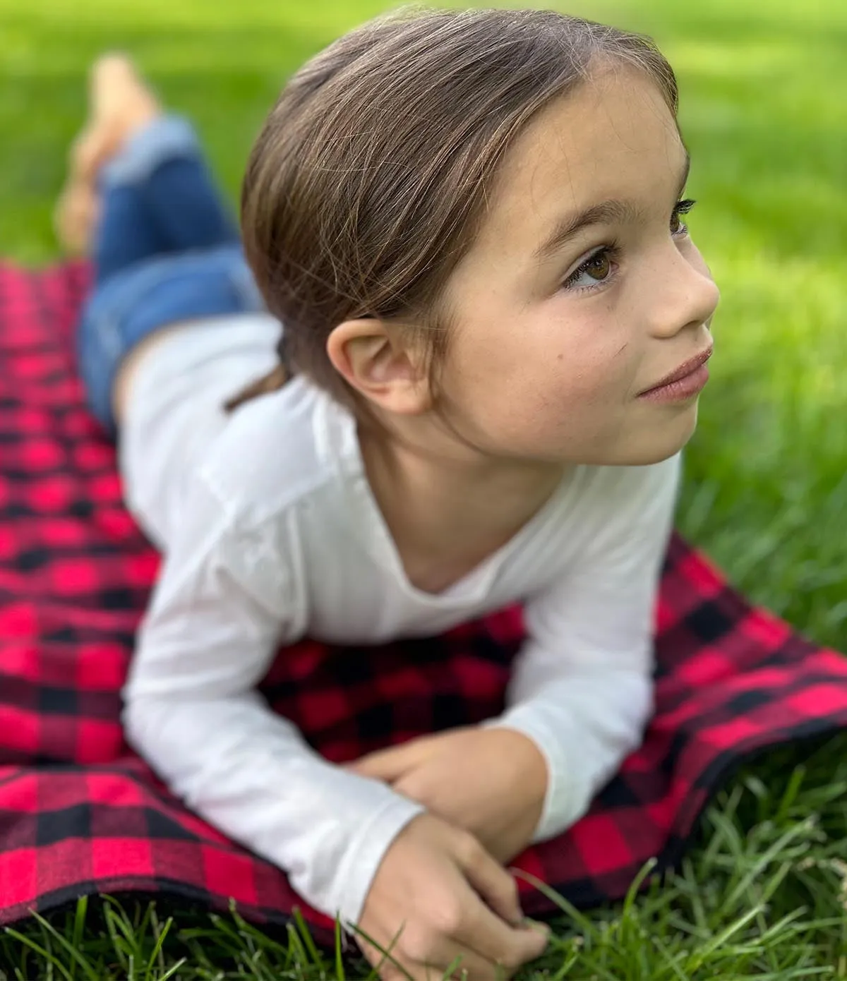 Stadium Mini Blanket - Red Buffalo