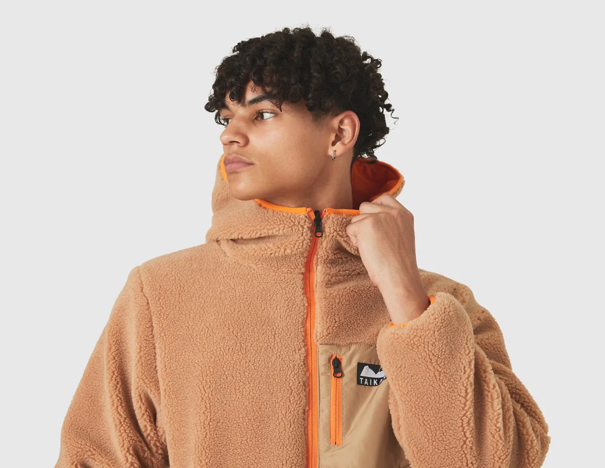 Taikan Reversible Puff Jacket / Tan / Orange