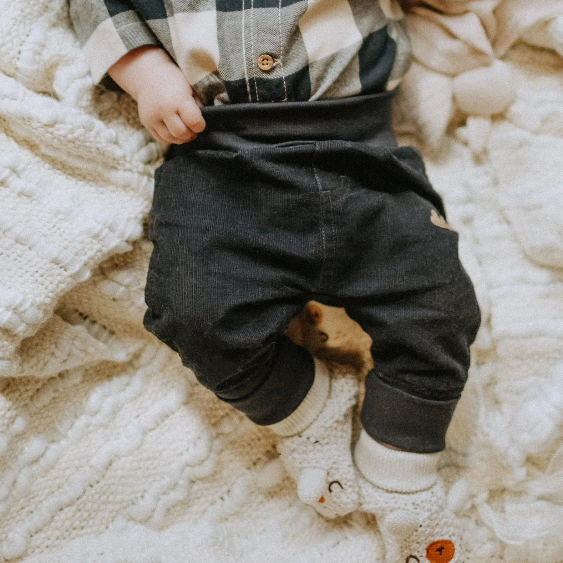 The Barnett Collared Plaid Bodysuit - BABY