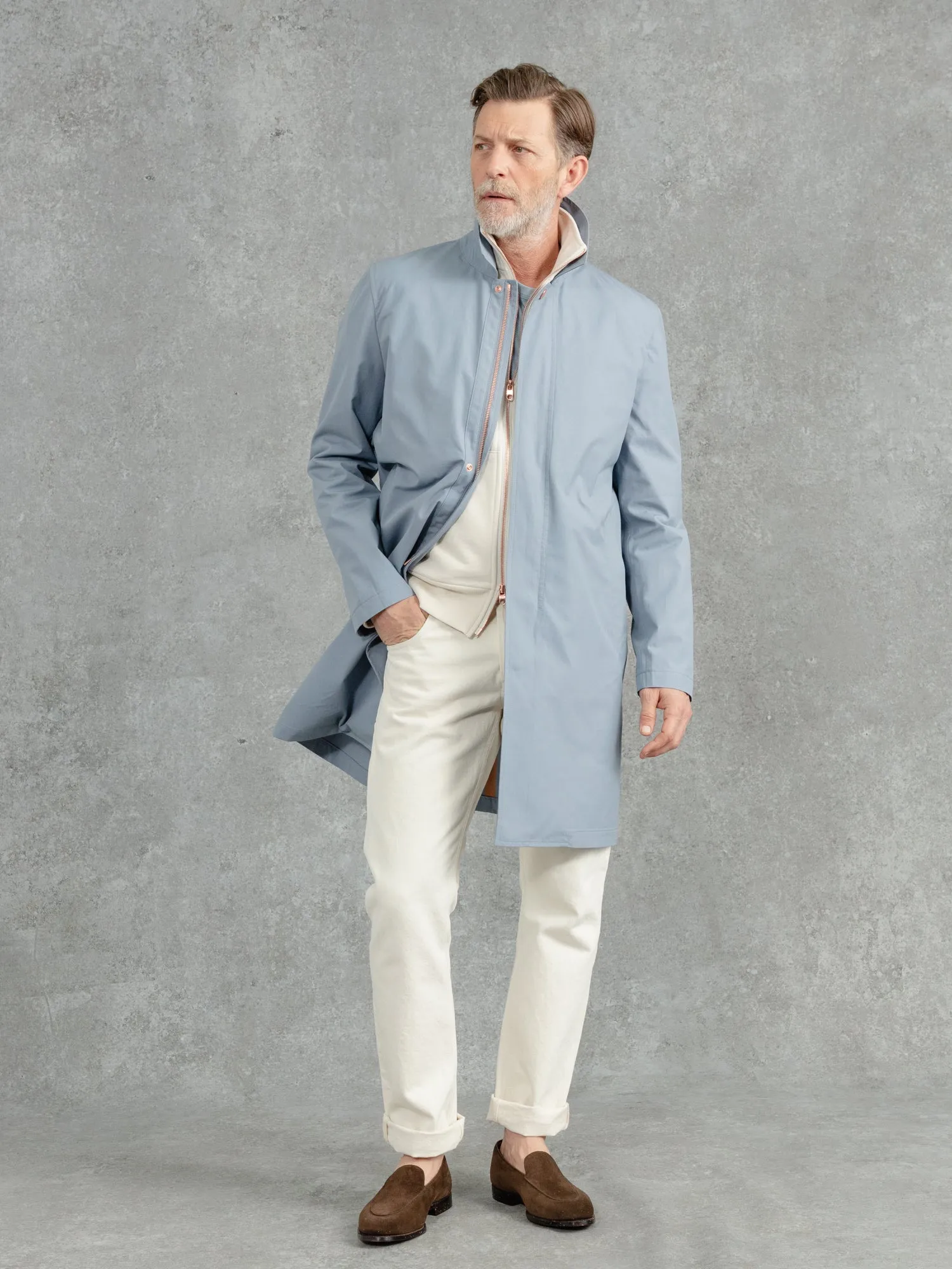 The Ventile® Mac 3.0 - Pale Blue