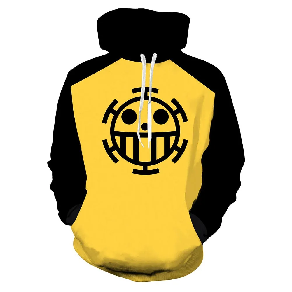 Unisex ONE PIECE Hoodies Adult Cosplay Hooded Pullover Coat Casual Sweatshirts