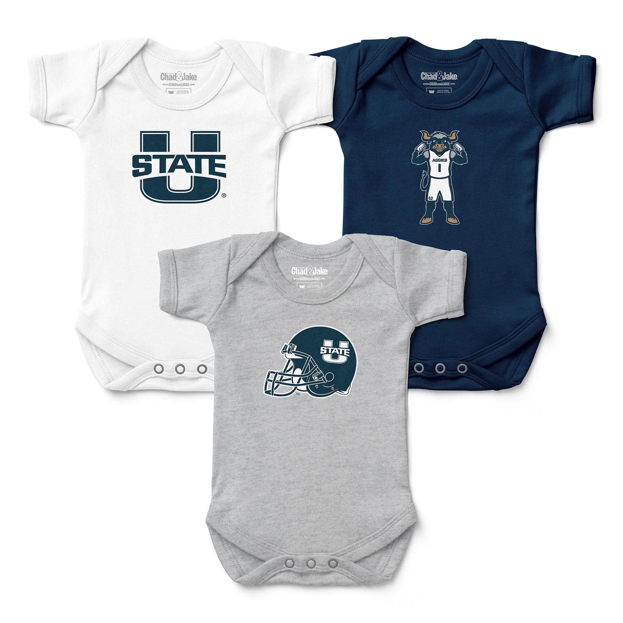 Utah State Aggies 3-Pack Bodysuits