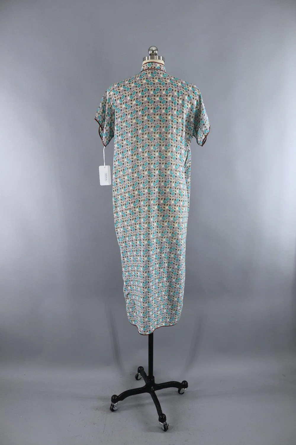 Vintage 1950s Qi Pao Cheongsam Dress