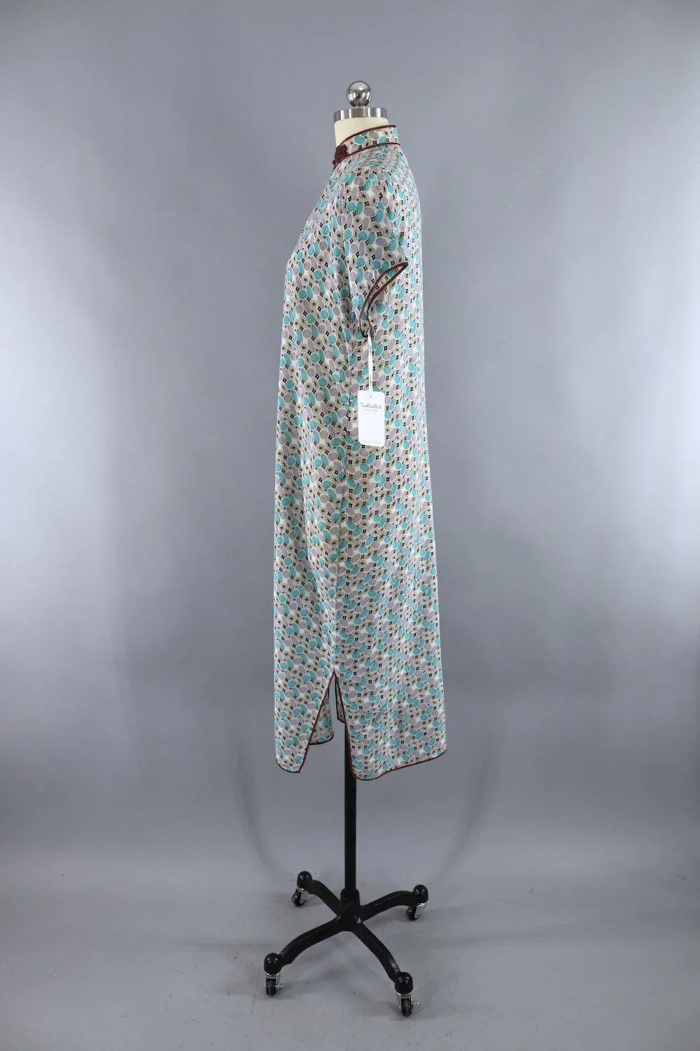 Vintage 1950s Qi Pao Cheongsam Dress