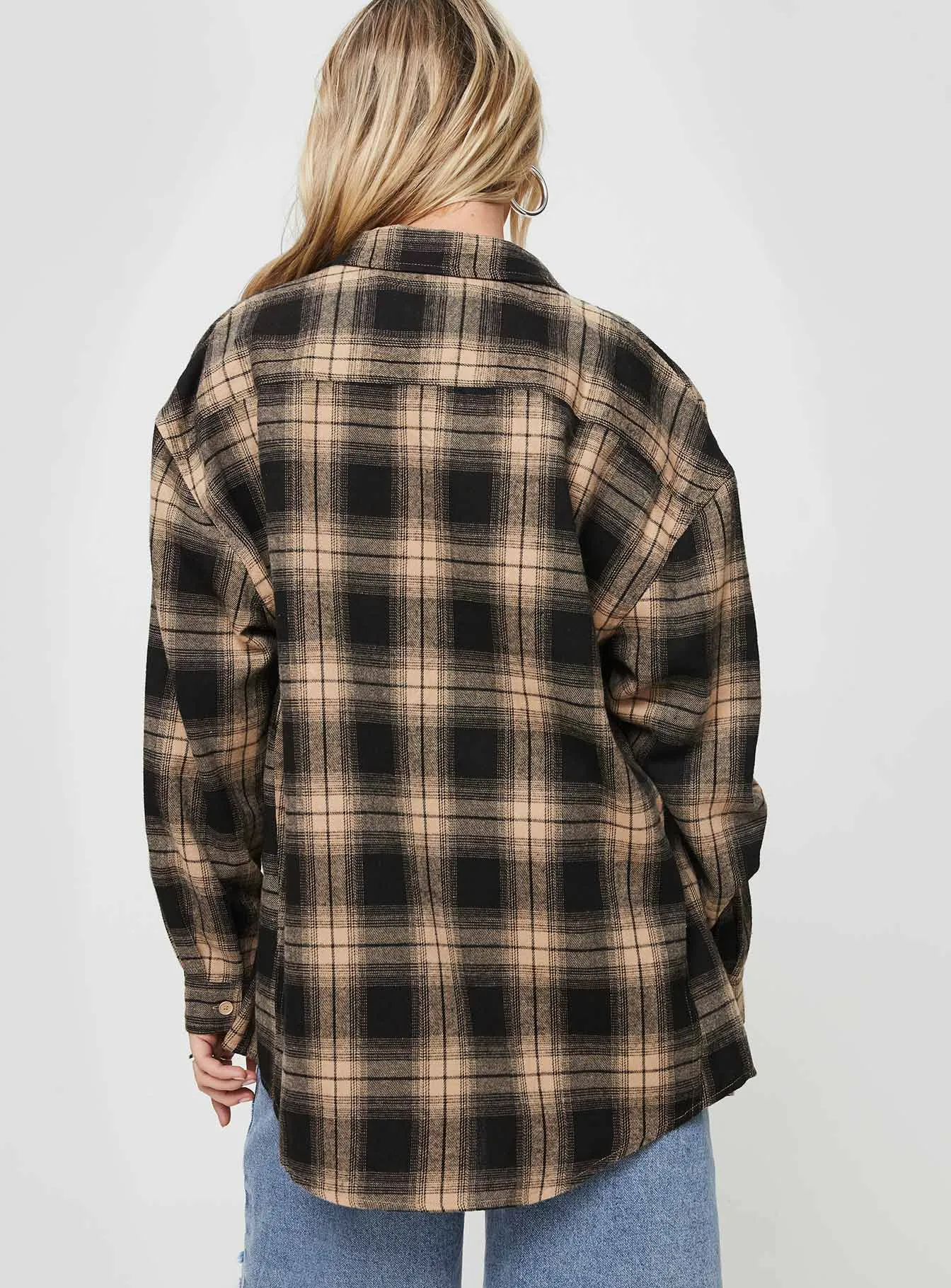 Waver Shirt Black / Orange Check