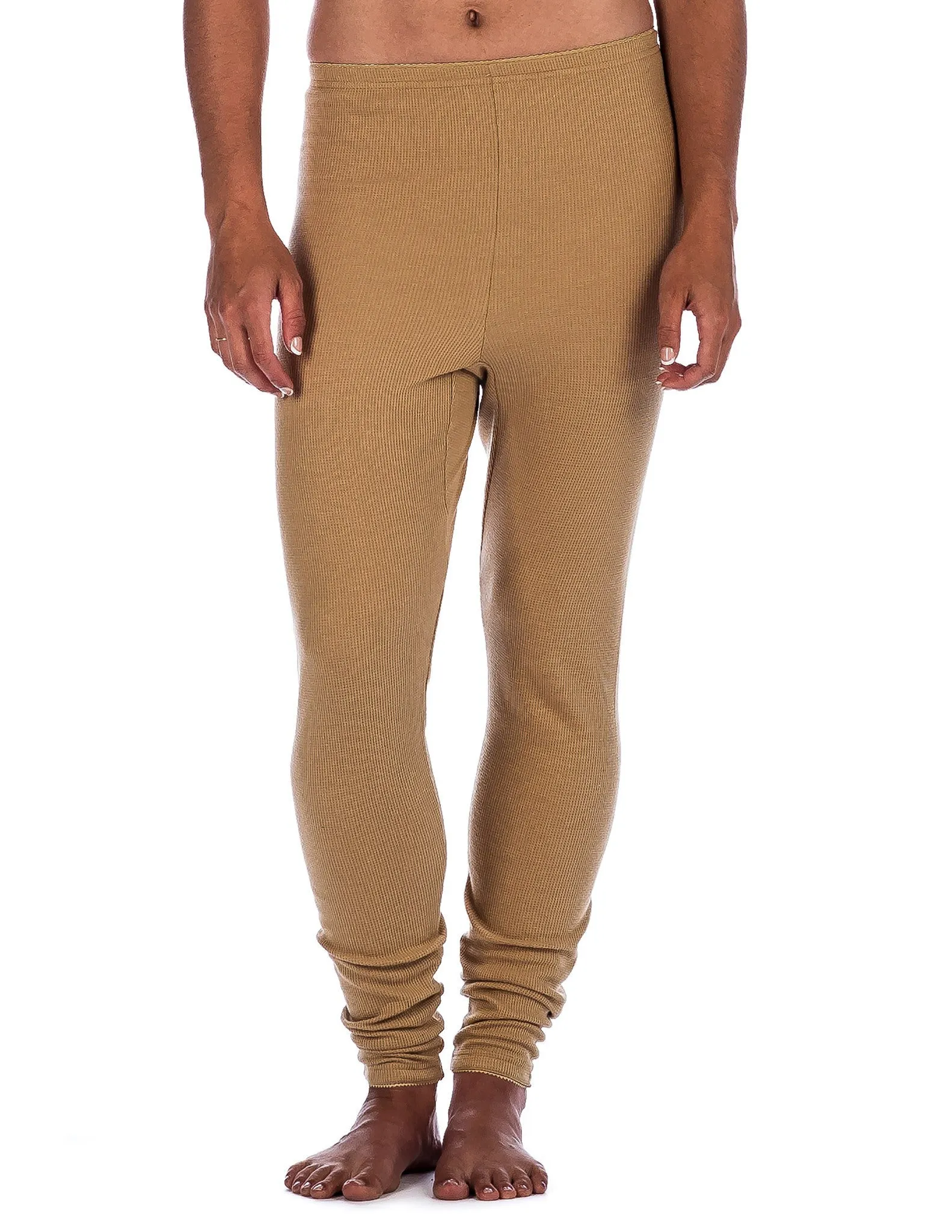 Women's Classic Waffle Knit Thermal Long John Pants