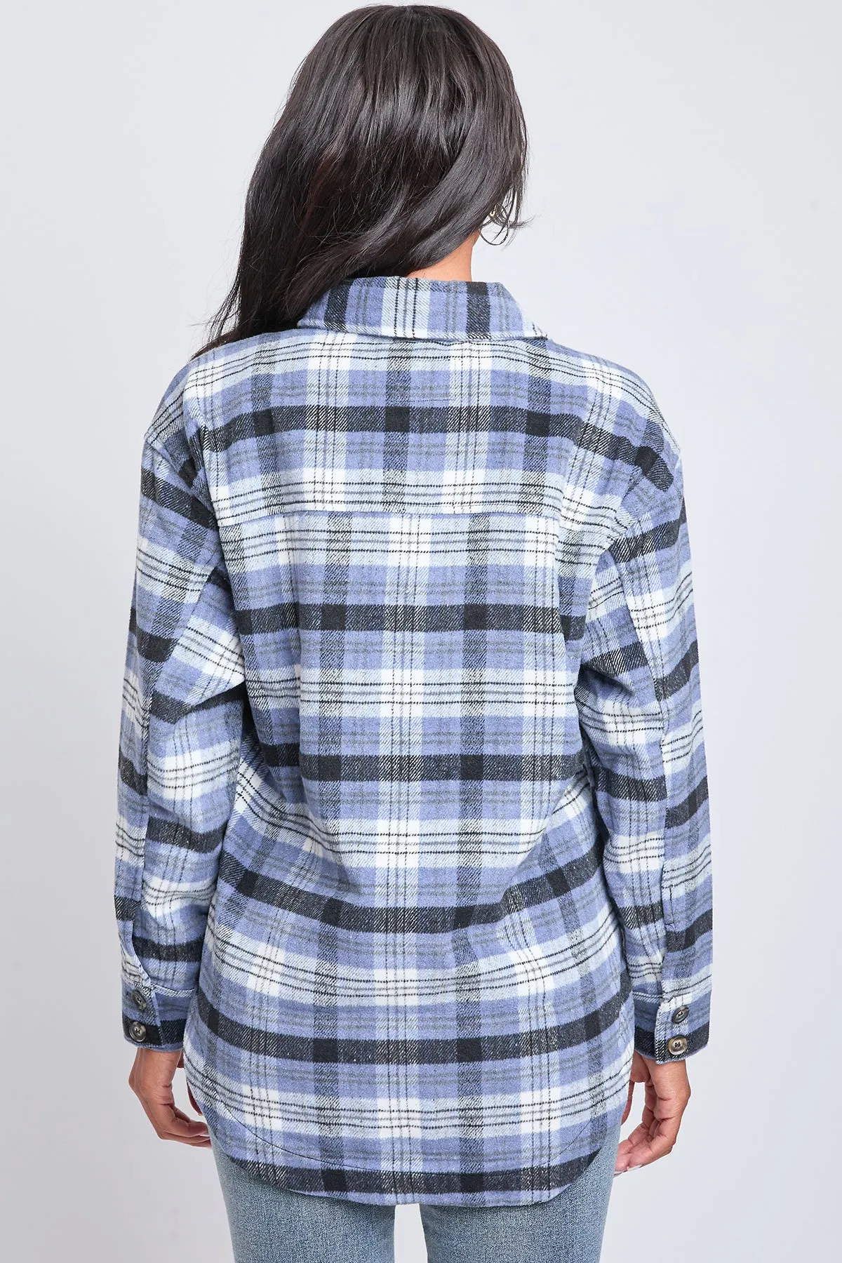 Women's Oversized Plaid Flannel Shacket