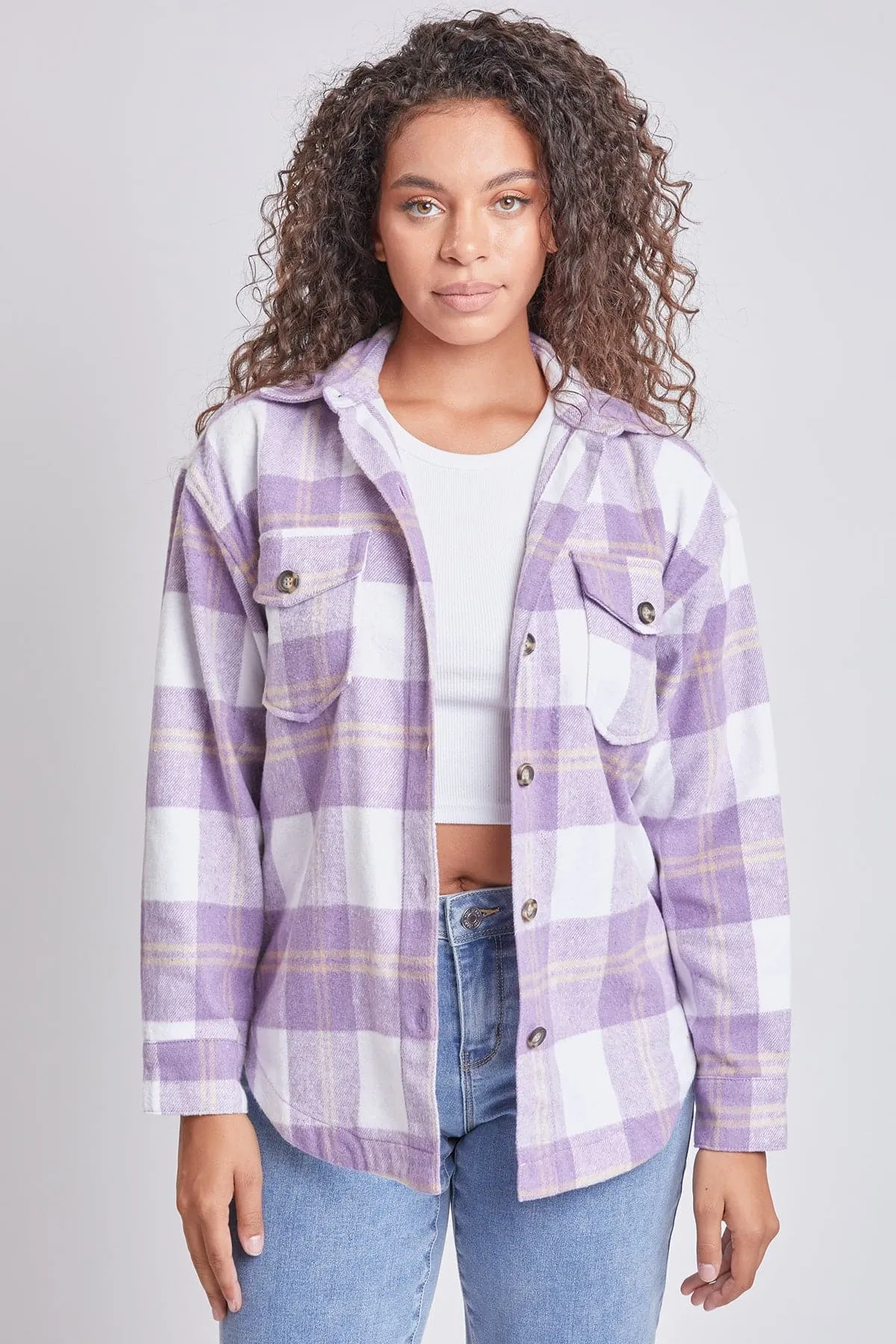 Women's Oversized Plaid Flannel Shacket