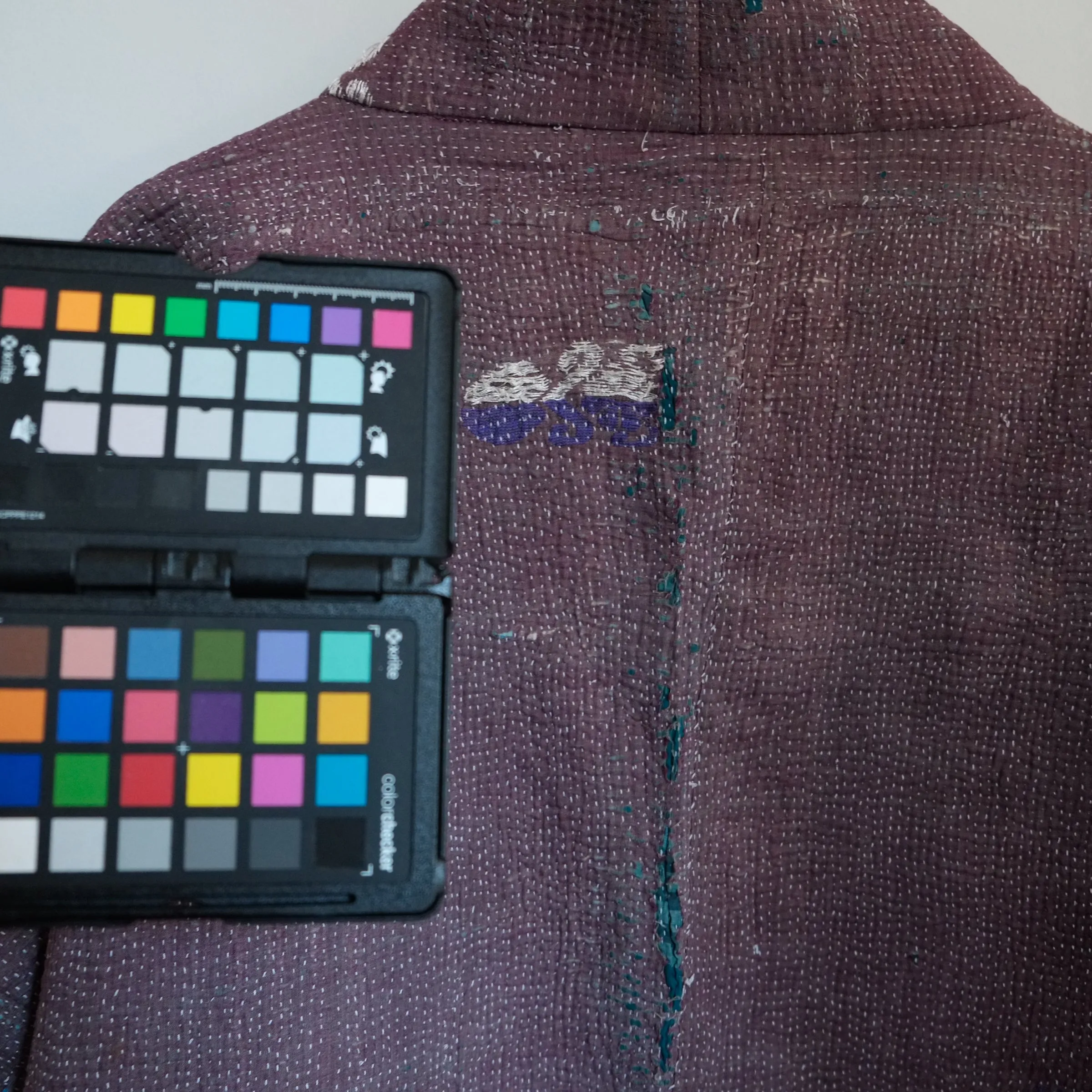 XL Heathered Purple with Embroidered Symbols Anoushka Jacket LM153